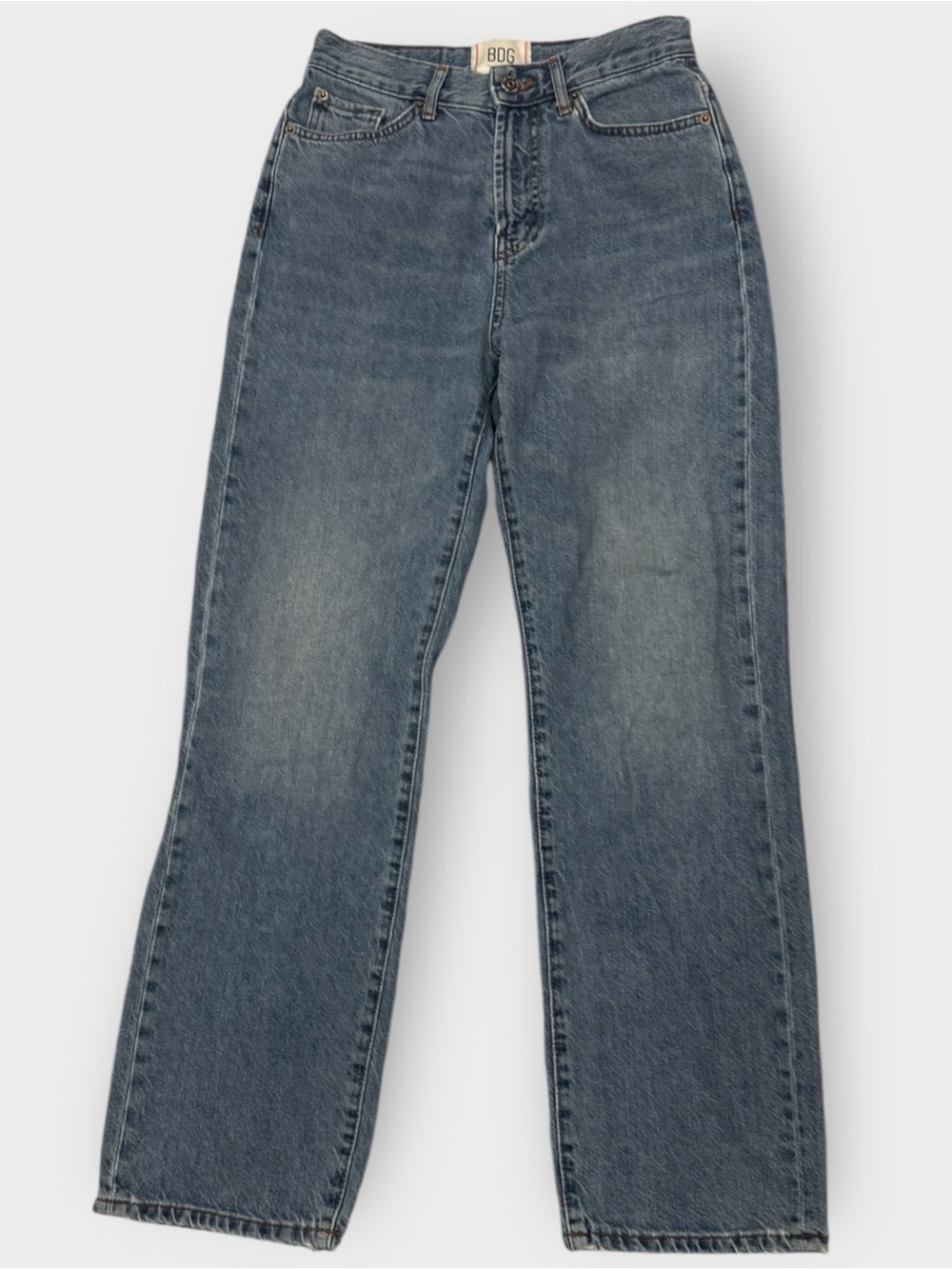 BDG Cowboy Jean Size 26 High Rise Straight Leg 100% Cotton Denim Vintage Style
